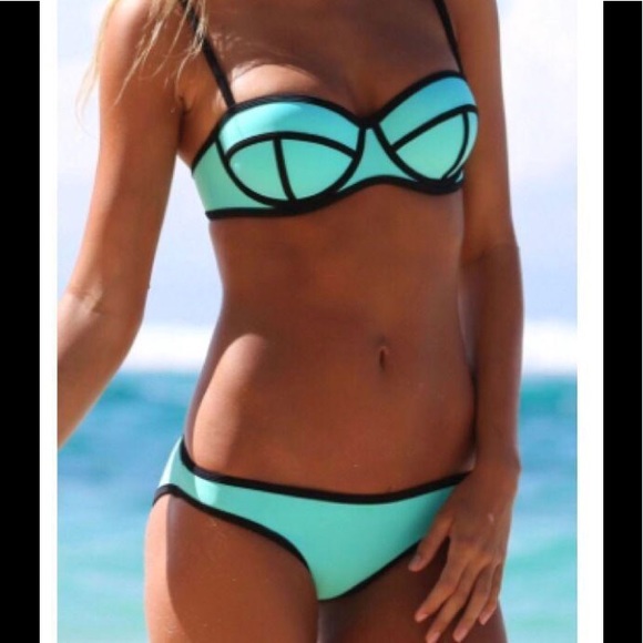 Other - Turquoise Neoprene Boutique Bikini